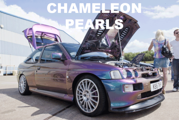 Kameleon Paint Pearls in every multi-color option here. Works in paint, powder coat, even nail polish and shoe polish. Try our Kameleon Colors!