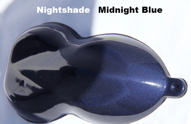 Midnight Blue Kandy Paint on a speed-shape.