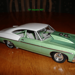 Apple Green Kandy Pearl and Silver Crystal used on model Impala.