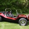 fire red flake on a dune buggy