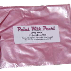 25 Gram Bag of Deep Pink Kandy Pearls for custom paint and coatings of every kind.