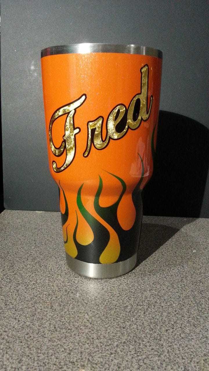 Kustom Painted yeti cup for Fred