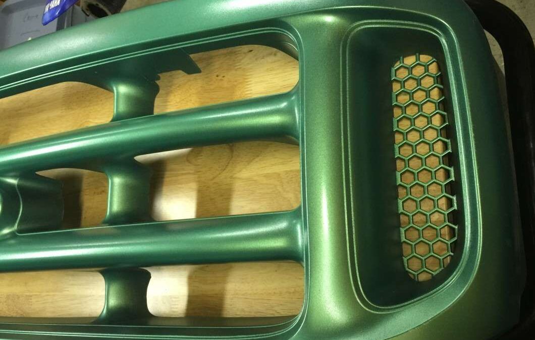Lime green kandy pearl grill