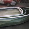 jet boat with moss green metal flake and white pearl