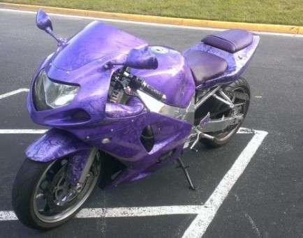 Purple Kandy Pearl Motorcycle