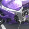 Purple kandy pearl over black and silver marble with silver flake