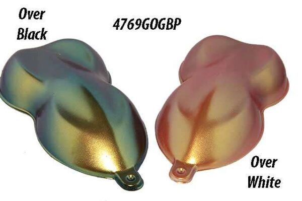 Gold Orange Green Blue Purple Kameleon Pearls for Kustom Paint and Powder coatings.