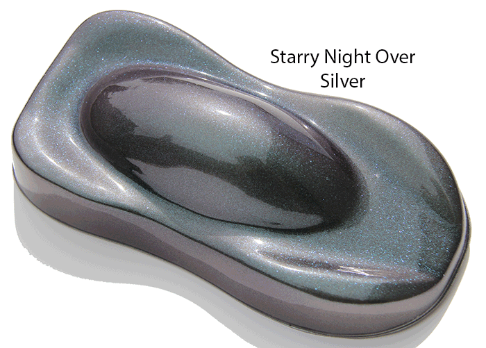 Starry Night Teal Blue Purple Dark Midnight Kameleon Pearls.
