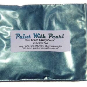 25 Gram Bag of Teal Kandy Pearls for Kustom Paint , powder coat, Gelcoat, and other coatings.